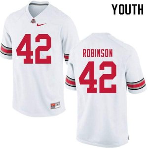Youth Ohio State Buckeyes #42 Bradley Robinson White Nike NCAA College Football Jersey Cheap YSZ1244LL